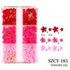 Transmisión en Vivo Transfronteriza Macarrón Tridimensional Resina Flor de Cinco Pétalos Mixta Amazon Mayorista Cambia de Color Manicura Bolitas de Acero Pequeñas Mayorista