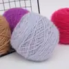 0.15kg Hilo de Terciopelo de Ardilla de Grosor Medio para Tejer Sombrero Hilo para Ramo de Flores Manta Rosa Hilo Worsted para Tejer a Mano