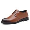 Zapatos de hombre de suela blanda zapatos formales de negocios versión coreana de zapatos británicos sandalias de cuero huecas zapatos para aumentar la altura de hombre zapatos de boda una generación de cabello
