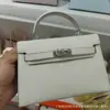 Bolsa Kelly Segunda Geração Padrão Palmeira 2026 Modelo Novo Bolsa Feminina de Alto Padrão Mini Bolsa de Mão Bolsa Transversal Texturizada para Mulheres