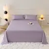 Nuevo Modelo de Comercio Exterior: Sábana de Cama de Algodón Lavado con Estampado de Color Sólido, Amigable con la Piel, con Aloe Vera, Disponible en Tamaños Especiales para Comercio Exterior y Comercio Electrónico Transfronterizo