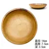 Suministradas directamente por el fabricante, las placas de madera de acacia se pueden grabar con logotipos, Exquisitos platos para condimentos de estilo japonés y coreano, Platos redondos, Platos pequeños para postre, Yuanhao
