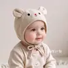 Gorro de Bebé para Primavera y Otoño con Protección para las Orejas, Lindo Osito para Niños y Niñas, Bebés Pequeños, Recién Nacidos, Gorro para Fontanela de Bebé, Invierno