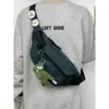 Bolsa de Peito Masculina e Feminina Marca de Moda Esportiva Simples Bolsa de Ombro Casual Estilo Japonês Bolsa de Cintura Moda Street Mochila Transversal