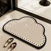 Alfombrilla de Baño Retro de Tierra de Diatomeas Uso en Casa Resistente al Desgaste Suave para Pies Almohadilla para Pies Inodoro Baño Absorbente de Agua Antideslizante Alfombrilla de Piso
