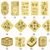 Adesivo de Traseira de Celular em Folha de Ouro 2Mg com Processo Opcional de Relevo, Apresentando Designs de Princesa, Riqueza, Dinheiro e Fortuna, um Pequeno Presente para Boa Sorte