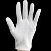 Venta Directa de Fábrica Guantes de Algodón Puro, Guantes de Trabajo Engrosados para Comercio Exterior, Manualidades, Etiqueta, Trabajo, Antipinchazos, Protección Laboral, Guantes Blancos
