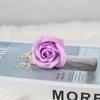 Dia dos Namorados Rosa Três Camadas Sabonete Flor Flor Cabeça Sabonete Rosa Imortal Flor com Base Tronco Buquê DIY Caseiro