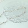 Joyería europea y americana nueva cadena corta para suéter collar hueco plateado para mujer accesorios moda versátil accesorios de moda mujer
