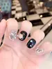 Uñas Vestibles Hechas a Mano Otoño e Invierno Nuevo Lindo Dibujo Animado Corto Hello Kitty Manicura Estudiante Impermeable Removible Manicura