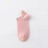 Meias de Algodão Puro para Mulheres, Meias Curtas para Primavera e Verão, Estilo Fino, Malha de Algodão Puro, Modernas, Sem Bordado, Design de Coroa, Estilo Japonês, Meias Baixinhas Fofas para Meninas