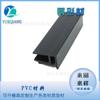 Extrusión perfilada de PVC plástico para puertas y ventanas extrusión perfilada ranura para tarjetas ranura para cables tira de extrusión de plástico negro tira decorativa