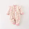 Ropa de Otoño Invierno para Bebé, Algodón Delgado 120g, Sin Huesos, Ropa para Recién Nacidos, Infantil, Gateo, Monos Acolchados, Traje para Exteriores