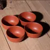 Taza de Degustación de Té de Arcilla Púrpura Yixing Juego de Té Kung Fu, Taza de Té de Arcilla Roja Boca Recta, Taza de Maestro de Cerámica, Tazón de Té Pequeño al por Mayor