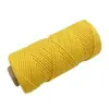 Corda de algodão colorida de 3-4 mm para acessórios de pulseira DIY, corda de algodão fiada no núcleo artesanal, corda para tapeçaria e fio de algodão para amarração