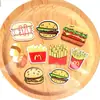 Insignia acrílica Le Burger broche de caricatura de papas fritas pegatina para funda de teléfono accesorio para bolsa pin en stock muñeca sin