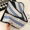 Novo Estilo Lenço Longo de Seda para Amarrar Alças de Bolsa, Fita, Fita Decorativa, Acessório Multifuncional para Camisas, Lenço Estreito de Pescoço, Cinto
