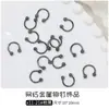 Accesorios de Remaches Populares para Uñas Transfronterizos, Tachuelas Metálicas de Estilo Europeo y Americano, Decoraciones para Uñas de Aleación Blanco K Negro
