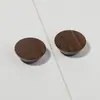 Tirador Pequeño de Agujero Único de Madera Maciza Moderno Minimalista para Armario Cajón Tirador de Madera Gabinete de Cocina Cómoda Botón Redondo Tirador de Madera