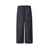Calças Casuais de Linho Vintage para Homens e Mulheres, Corte Solto com Leve Flare, Primavera e Outono, Calças Vintage de Perna Reta
