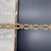 Accesorios de ropa Lolita de encaje cadena para la clavícula hilo dorado código de barras cinta usable flor código de barras dorado
