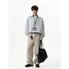 Camisa de Otoño 2026 para Hombre, Estilo Japonés Cityboy, Corte Holgado, Cuello de Solapa, Rayas Verticales, Top Clásico con Personalidad