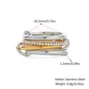 [Acero y Titanio de Cuerpo Completo] Anillos Europeos y Americanos Apilados Lisos, Anillos Elegantes Entrelazados, Joyería de Acero Inoxidable que No se Desvanece
