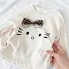 Conjunto de 2 Peças Vestido com Cobertura de Fralda para Meninas Tendência Primavera/Outono 2026 Novo Roupa Base Manga Longa Fofa de Desenho Animado para Bebê Menina