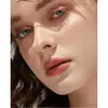 Stud para Labio Cuadrado con Forma de Corazón y Estrella de Cinco Puntas de Acero Inoxidable, Estilo Europeo y Americano, Anillo para Labio de Zirconia de Lujo Ligero, Joyería para Piercing con Diseño de Fondo Plano y Rosca Interna
