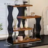 Organizador de mesa, porta-copos de acrílico para estações de trabalho, bancada de banheiro, prateleira de armazenamento para cuidados com a pele e cosméticos, design de luxo leve e de alta qualidade