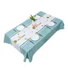Toalha de Mesa Impermeável, Anti-Escaldante, à Prova de Óleo, Não Precisa Lavar, PVC Retangular Estilo Nórdico Ins, Protetor de Mesa, Protetor de Mesa de Jantar, Protetor de Mesa de Centro