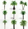 Modelo de coqueiro simulado para diorama arquitetônico, micro paisagem, cena de filme de animação, cenário de praia com árvores tropicais