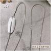 Nuevo diseño de uñas con cadena de estilo japonés frío, astringente, de metal oscuro, joyería DIY, accesorios para uñas cortables de 50 cm.