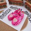 2023 Zapatos Melissa para Niños Sandalias Romanas en Forma de Corazón Sandalias Planas Zapatos de Playa para Niñas Fragantes