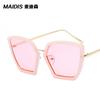 Gafas de Sol Jamie 9109, Elegantes Gafas Irregulares para Mujeres con Rostros Redondos, Gafas de Sol Retro Coreanas
