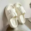 Nuevas Pantuflas de Alta Gama para Mujer, Verano Interior Hogar, Suela Gruesa Antideslizante, Nuevas Pantuflas para Exterior