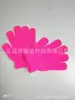 Ropa de Punto Cálida para Otoño e Invierno Guantes Mágicos de Color Puro Creativos Guantes para Estudiantes Medianos Venta Directa de Fábrica con Impresión de Logo