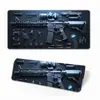 Tapete de Mesa Gamer Série 3D de Pistolas Popular da Temu, Tapete Grande de Teclado de Computador de Alta Qualidade, Tapete de Escritório Personalizado