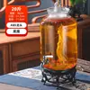 Frasco de Vino para el Hogar, Botella de Vidrio Sellada de Gama Alta para Vino Medicinal de Ginseng, Frasco de Vino, Barril de Vino con Grifo, Fabricante Mayorista de Tanques de Vino