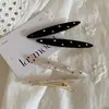 Design Coreano de Nicho Senso de Cor Ponto de Broca Acrílico Grampo de Cabelo Grampo de Bico de Pato Grampo de Cabelo Acessório de Cabeça Feminino