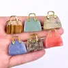 Ágata Natural Jade Cristal Piedra Cruda Mini Bolsita de Mano Decoración Pieza de Tallado DIY Adorno Pequeño Regalo Transfronterizo