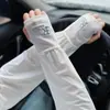 Mangas de Hielo para Hombres y Mujeres, Talla Grande, Corte Holgado, Protección Solar, Protección UV, Mangas para Brazos, Mangas Finas de Seda de Hielo, Mangas Largas para Proteger del Sol