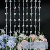 Cortina de cuentas acrílicas guía de camino de boda cadena de cristal decoración de techo de escenario escena de boda cortina de puerta partition diy