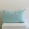 Funda de almohada de algodón puro a cuadros para un solo producto un par de forros para núcleo de almohada piel de almohada individual 48x74cm funda de almohada