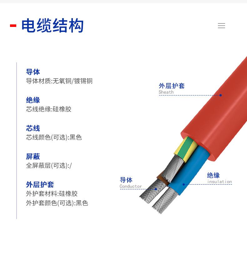 阻燃硅胶电缆