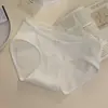 Ropa Interior de Algodón Puro para Bebé Estilo Puro Deseo Algodón Puro para Mujer 10A Antibacteriana Entrepierna Extendida Borde de Encaje Sin Costuras Cintura Media Ropa Interior Venta al por Mayor