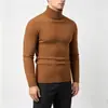 Comércio Exterior Outono/Inverno 2026 Suéter Masculino de Tricô Trançado Estilo Coreano Slim Gola Alta Camada Base Malha Roupa Íntima
