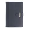 Cuaderno A5 para negocios, personalizado, con logotipo imprimible, superficie de cuero suave, para conferencias y oficina, con impresión en caja de regalo personalizada.