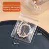 Anti-oxidação Joias Caixa de armazenamento Brincos Ear Studs Colar Caixa Swing Desktop Brincos Anel Transparente Saco de Armazenamento Artefato