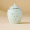 Fabricante: Xingye Yunhe. Bote de té de cerámica, a prueba de humedad y hermético, recipiente de almacenamiento portátil, estéticamente agradable, tamaño pequeño